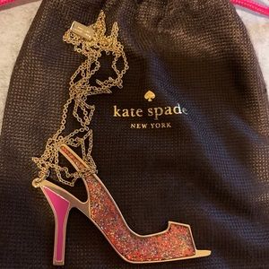 Long Kate spade high heel necklace